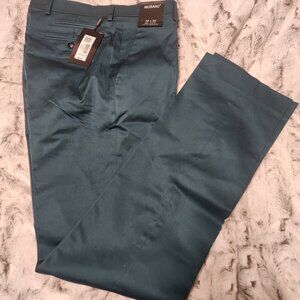 Murano Men's Slim Fit Dress Pants – Cyprus Green (32x34)